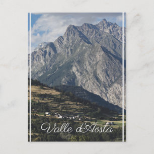Mont Velan från Buthier, Aosta Valley, Italien Vykort