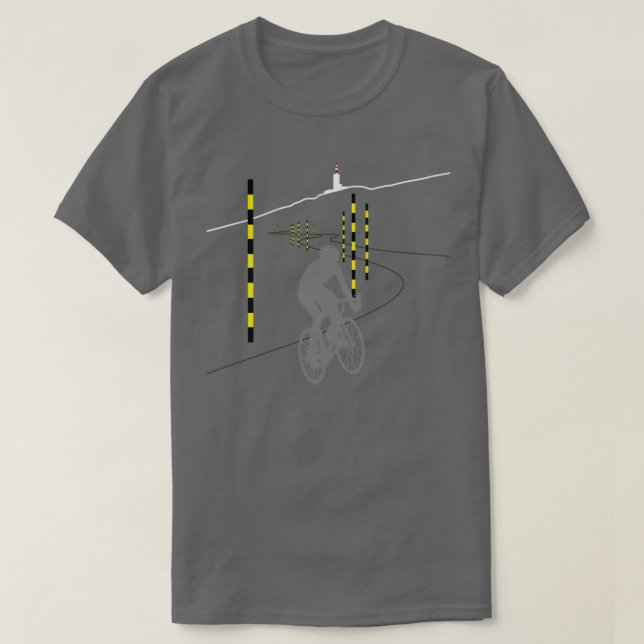 Mont Ventoux-cykel Utmana ingen text T Shirt (Design framsida)