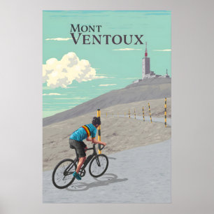 Mont Ventoux Cykelreseposter Poster