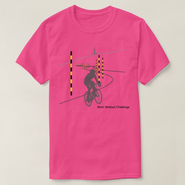 Mont Ventoux-cykelutmaning T Shirt (Design framsida)
