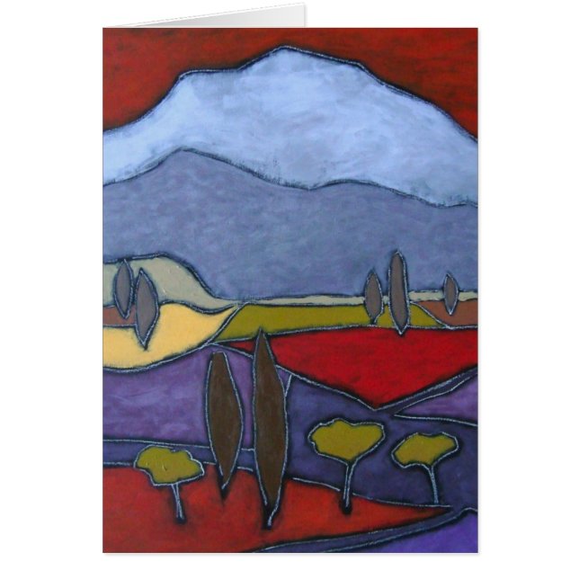 Mont Ventoux mig konstkort Hälsningskort (Framsidan)