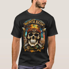 "Monta Beach: Biker Skull Odyssey" T Shirt