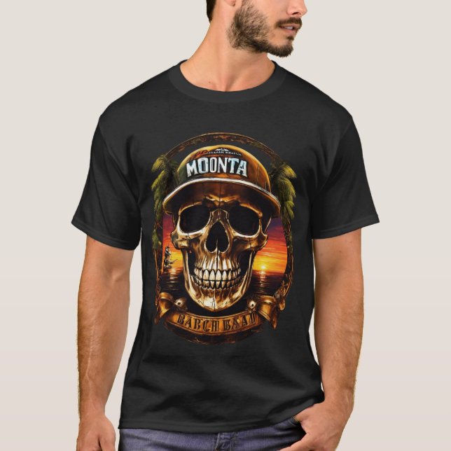 "Monta Beach Biker" T-shirt (Framsida)
