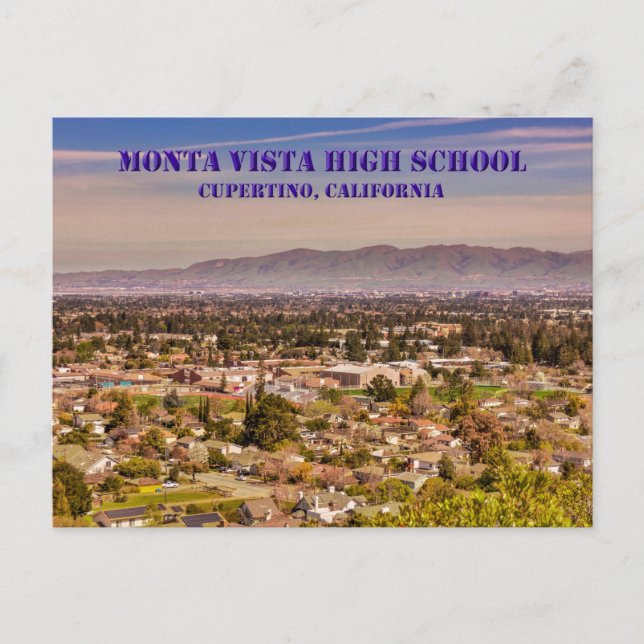 Monta Vista High School Cupertino, CA-vykort Vykort (Framsida)