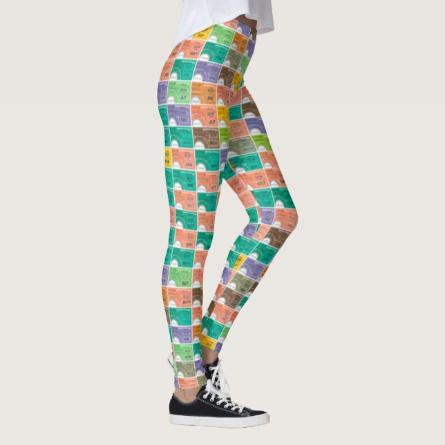 Montage i tåg biljett leggings (Höger)
