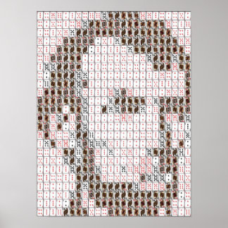 Montage på Abe Lincoln-kortet Poster