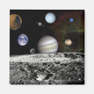 Montage på planeten magnet