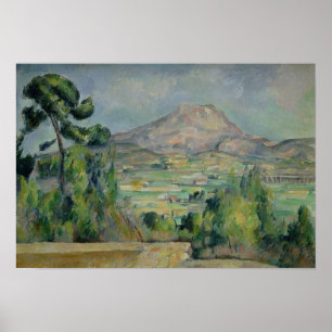 Montagne Sainte-Victoire, 1887-90 Poster