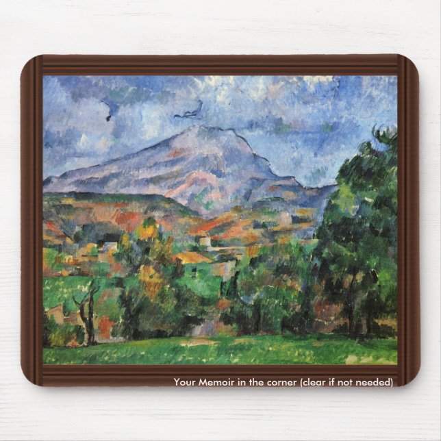 Montagne Sainte-Victoire av Paul Cézanne Musmatta (Framsidan)