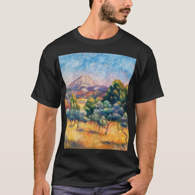 Montagne Sainte-Victoire (Paysage) Renoir T Shirt (Framsida)