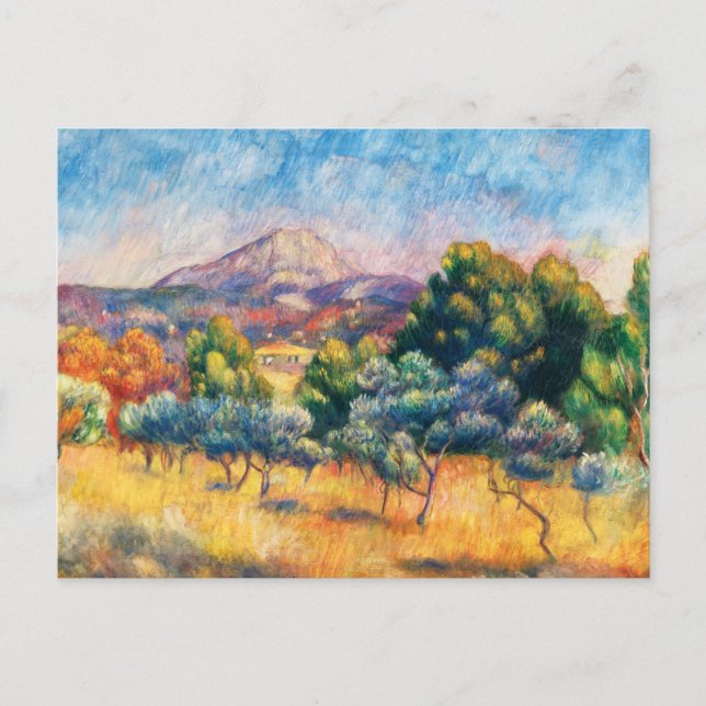 Montagne Sainte-Victoire (Paysage) Renoir Vykort (Framsida)
