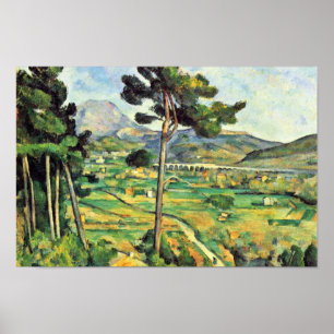 Montagne Sainte-Victoire Seen från Bellevue Poster