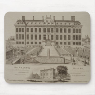 Montague hus, nu det brittiska museet, engr 1813 ( musmatta