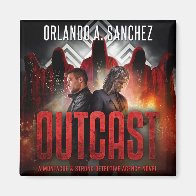 Montague & Strong - OUTCAST Magnet (Framsidan)