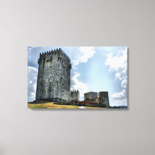 Montalegre slott i Portugal Canvastryck