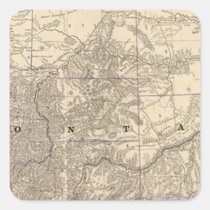 Montana 3 fyrkantigt klistermärke