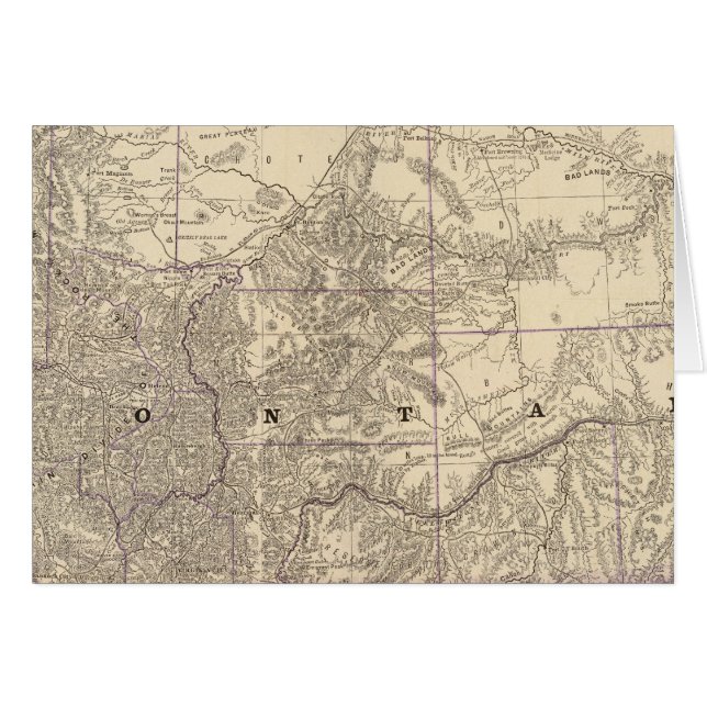 Montana 3 hälsningskort (Framsidan Horizontal)