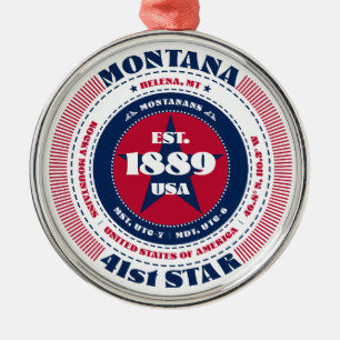 Montana 41:a statliga julprydnaden julgransprydnad metall