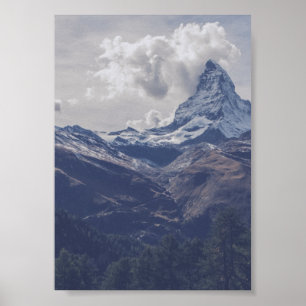 Montaña 5x7 poster