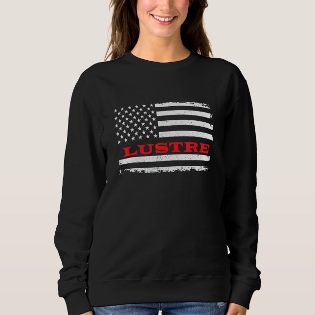Montana American Flagga Luster Usa Patriotic Souve T Shirt (Framsida)