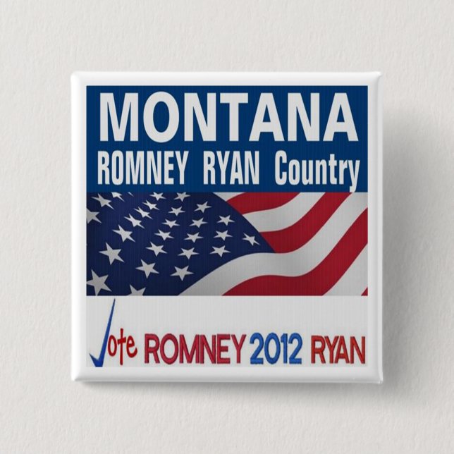 MONTANA är Romney Ryan som land knäppas Knapp (Framsida)