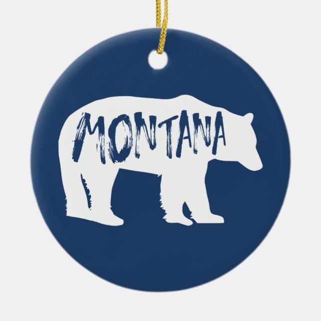 Montana Bear Julgransprydnad Keramik (Framsidan)