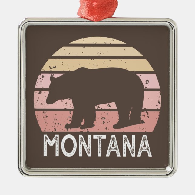 Montana Bear Julgransprydnad Metall (Framsidan)