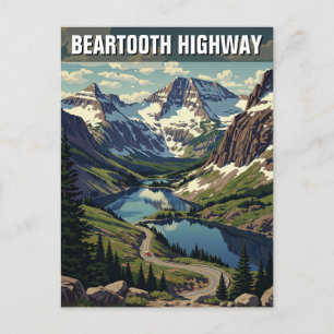 Montana Beartooth Highway Vykort