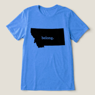 Montana Belong Heart State Pride T Shirt