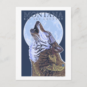 Montana - Big Himlar CountryHowling Varg Vykort