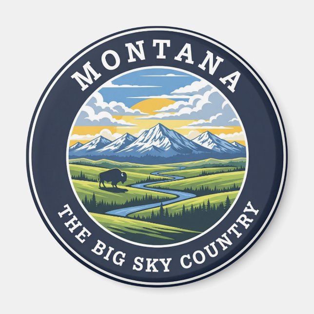 Montana Big Himlar Land Magnet (Framsidan)