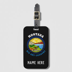 MONTANA BIG HIMLAR STATLIG FLAGGA BAGAGEBRICKA