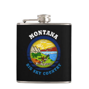MONTANA BIG HIMLAR STATLIG FLAGGA FICKPLUNTA