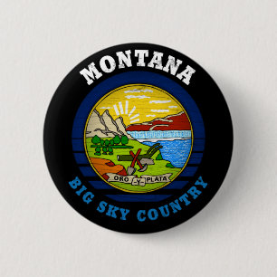 MONTANA BIG HIMLAR STATLIG FLAGGA KNAPP