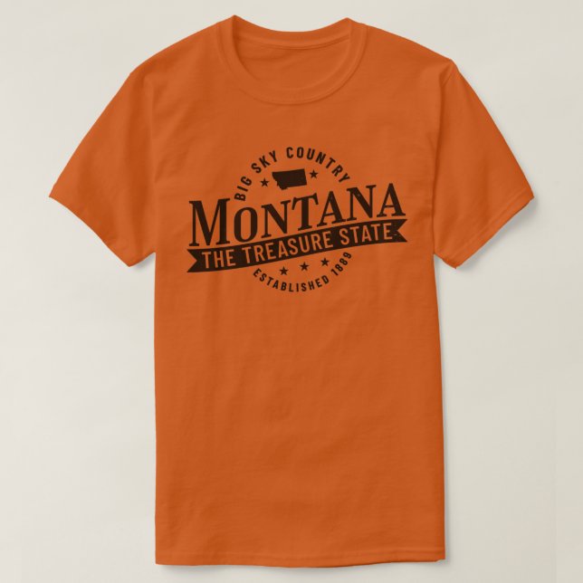 Montana Big Himmel Land Staten Est 188 T Shirt (Design framsida)