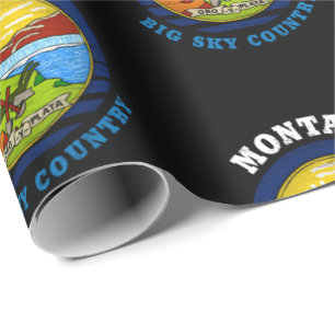 MONTANA BIG SKY DELSTATSFLAGG PRESENTPAPPER