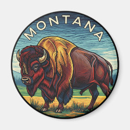Montana Bison Magnet