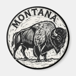 Montana Bison Magnet