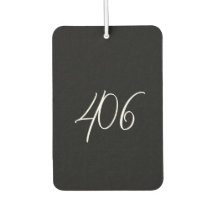 Montana Black with White Area Code