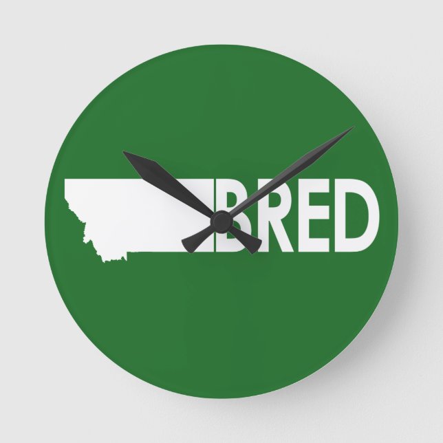 Montana Bred Rund Klocka (Framsida)