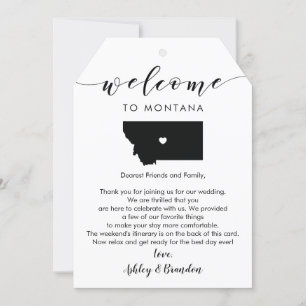 Montana Bröllop Välkommen Märkre Brev Itinerary