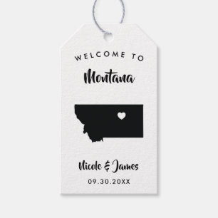 Montana Bröllop Welcome Bag Märkre, Karta Presentetikett