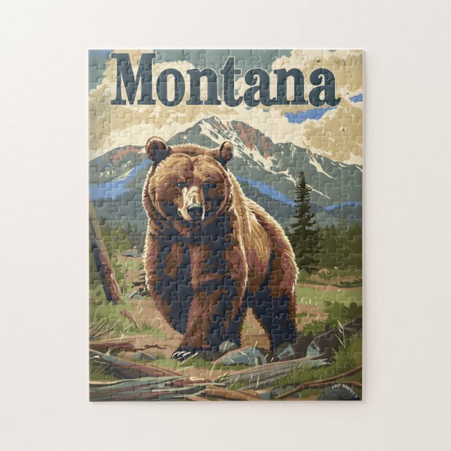 Montana Brown Bear Pussel (Vertikal)