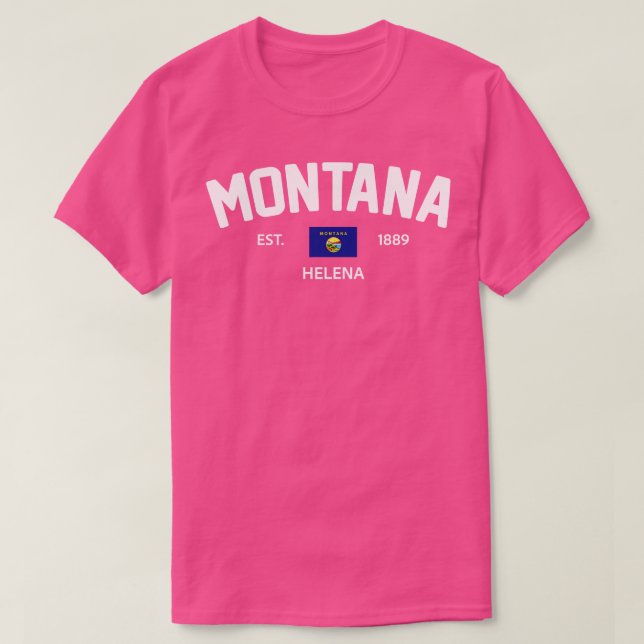Montana Collegiate Preppy T Shirt (Design framsida)