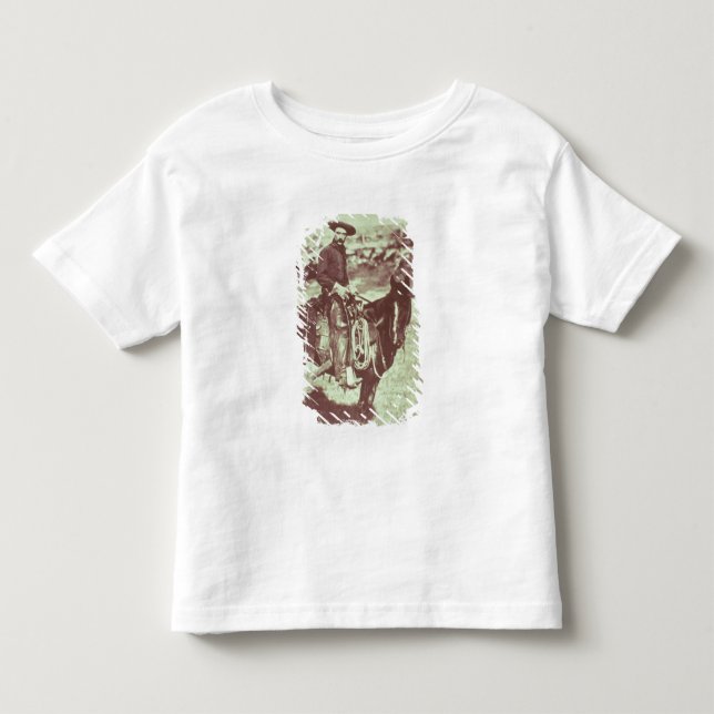 Montana Cowboy, c.1880 (b/w bild) Tee (Framsida)