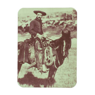 Montana Cowboy, c.1880 (b-/wfotoet) Magnet