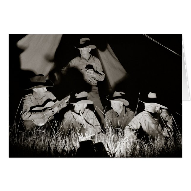 Montana Cowboys, 1939 Hälsningskort (Framsidan Horizontal)