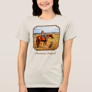 Montana Cowgirl på Cattle Horse Tröja