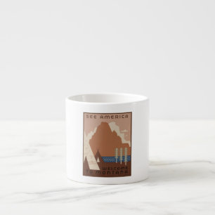 Montana delstaten: Indianska stammar, Berg, Prärie Espressomugg