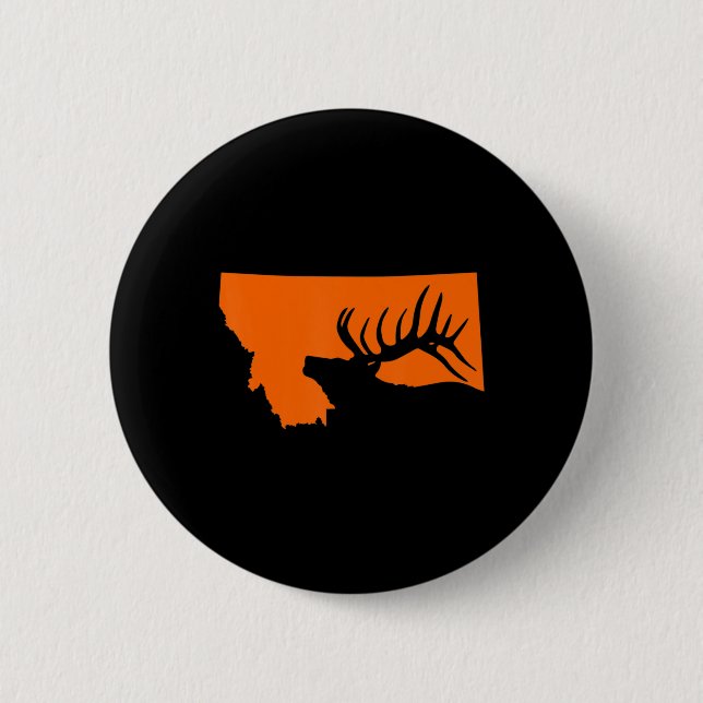 Montana Elk Hunting Knapp (Framsida)